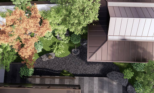 New Chinese Courtyard Garden 3d model