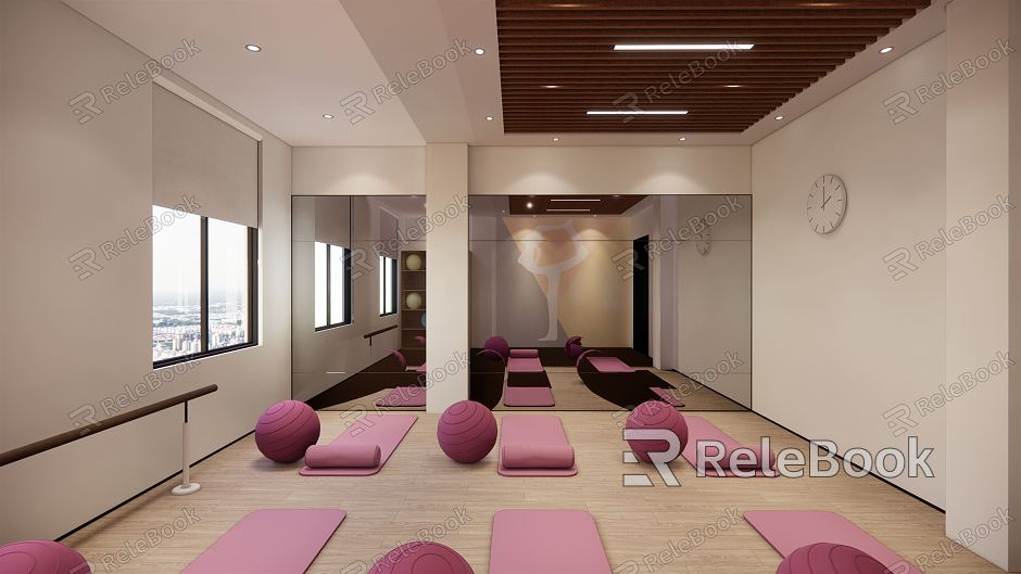 Modern Yoga Room model