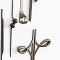 Modern handle cabinet handle combination 3d model