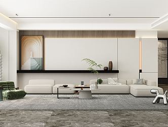 modern living room 3d model