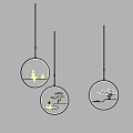 New Chinese Chandelier 3d model
