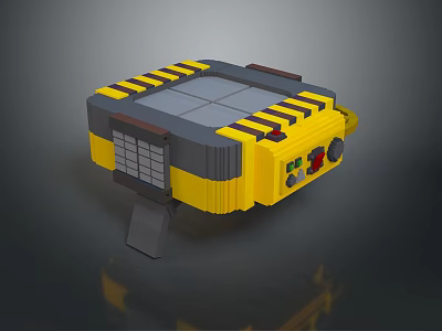 vintage oscilloscope detector sci-fi detector futuristic detector concept detector scout detector 3d model