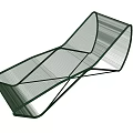Modern Industrial Style Lounge Chair With Metal Frame And Breathable Mesh Design Structure