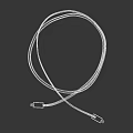 Durable Wound Cable With Connectors On Both Ends For Daily Use