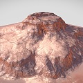 desert mountain gobi mountains desert terrain 3d model