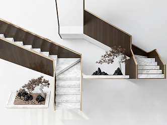 Modern Stairs 3d model