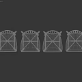 Modern Single Chairs with Minimalist Design Multiple Colors Light Wood White Gray and Black