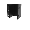 Black Metal Bracket With Multiple Mounting Holes For Structural Support Applications
