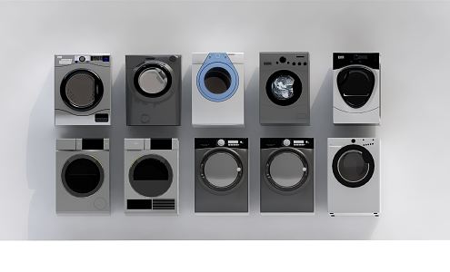 Modern washing machine 3d model