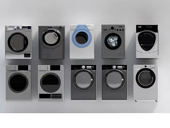 Modern washing machine 3d model
