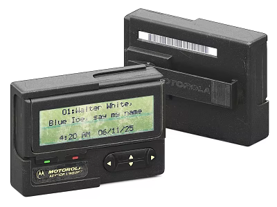 Motorola Digital Handheld Signal Meter With Screen Display And Black Case 3d model