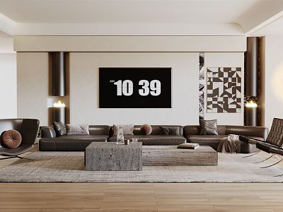 modern living room model