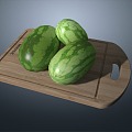 Watermelon Fruit Chopping Board Chopping Board 3d model