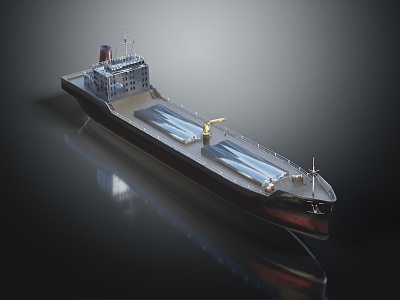 Modern Cargo Ship Small Cargo Ship 3d model