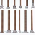 New Chinese style pillar foundation stone drum pillar foundation stone pillar cornerstone stone 3d model