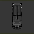 Black And Silver Heavy Construction Truck With Front Shovel And Red Accents