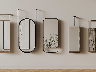 Mirror Full-body mirror Bathroom mirror Hanging mirror 3d model