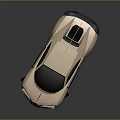 Golden Modern Sports Car With Sleek Aerodynamic Design Black Wheels And 3D Rendered Finish
