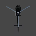 Airbus Black Modern Helicopter With Rotors Cabin And Streamlined Fuselage Design