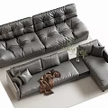 Double sofa Multi-person sofa Corner sofa 3d model