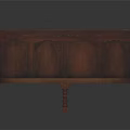Elegant Wooden Vintage Leisure Chair With Carved Backrest Armrests And Decorative Legs