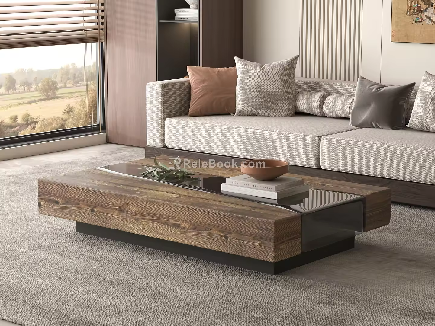 Middle Ancient Style Coffee Table 3d model
