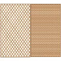 Various Wooden Lattice And Woven Room Dividers For Home Interior Decor