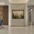 Modern Living Dining Room Interior With White Curved Sofa Blue Armchair And Gold Chandelier