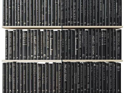 Modern Black Wooden Wall Hanging Cabinets With Neat Storage Design For Kitchen 3d model