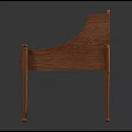Classic Wooden Nightstand With Single Drawer And Elegant Carved Slim Legs Design