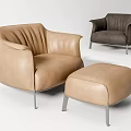 Modern Single Sofa Leisure Chair 3d model