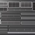Various Modern Air Conditioner Vents with Different Grille Designs and Styles
