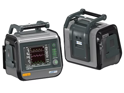 Ventilator Cardiopulmonary Resuscitation Machine Heart Rate Monitor Medical Devices Medical Equipment 3d model