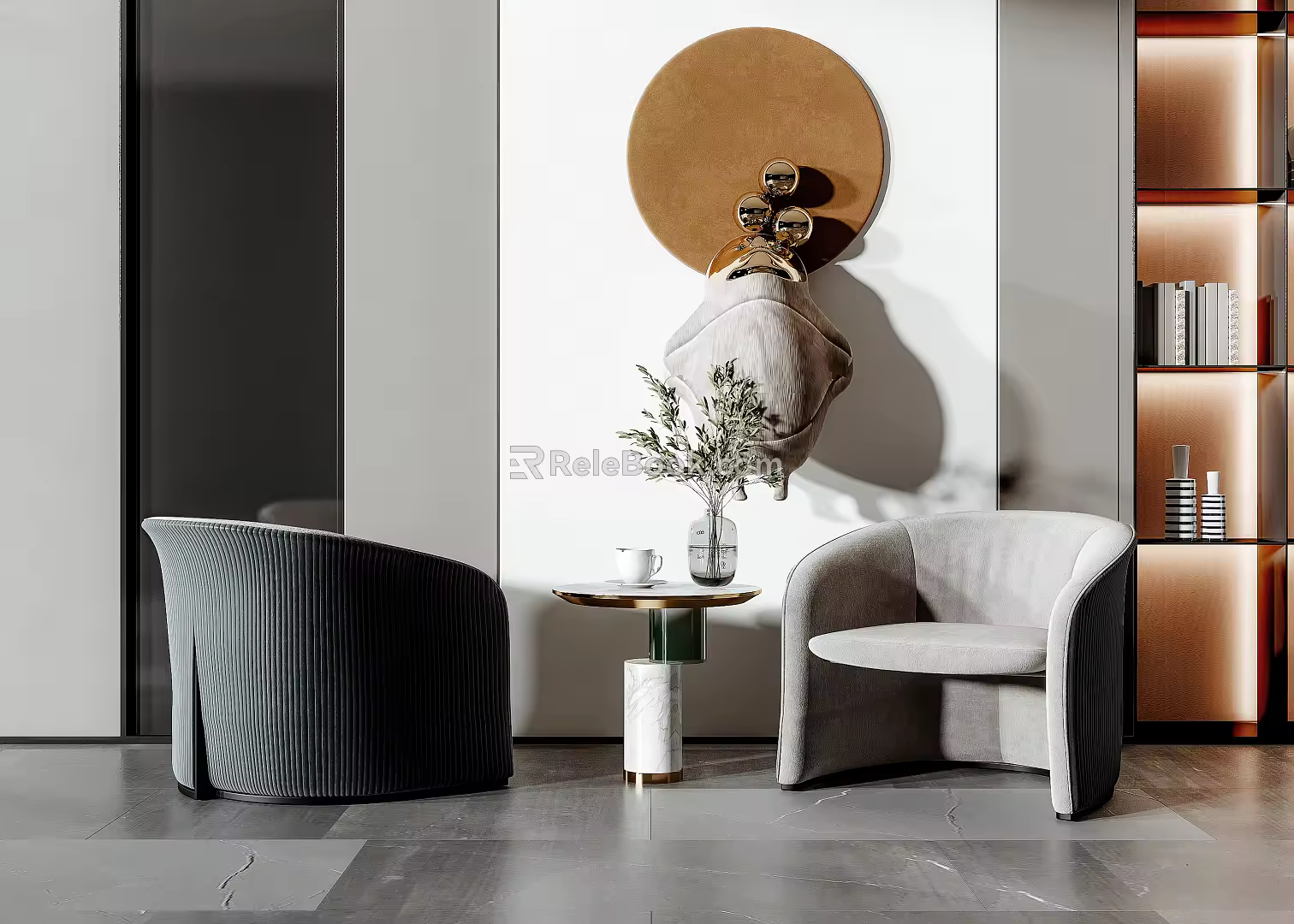 Modern Casual Sofa Combination Single Sofa 3d model