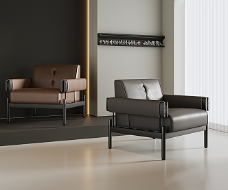 Modern single sofa 3d model