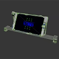 Modern Metal Electronic Device Stand With Blue VCD Screen And Green Dots