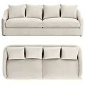 Modern Beige Sofas With Plush Cushions Comfortable Upholstery And Sleek Design 3d model