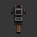 Futuristic Scifi Weapon Design Featuring Metallic Wooden Grip And Barrel Structure