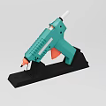 Industrial Electric Handheld Power Tool With Green White Body And Black Cutting Blade Design