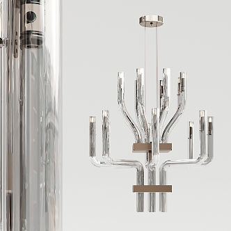 Modern chandelier glass chandelier 3d model