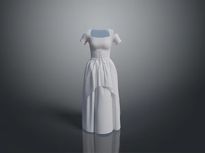 Women's Skirt Long Robe Long Skirt Ethnic Costume Ethnic Minority Ethnic Minority Costume Women Model Women 3d model