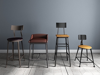 Industrial LOFT Bar Chair Bar Chair 3d model