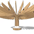 Modern column modeling column 3d model