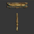 Vintage Brass Padlock Hardware Tool With Rustic Key And Antique Design Details