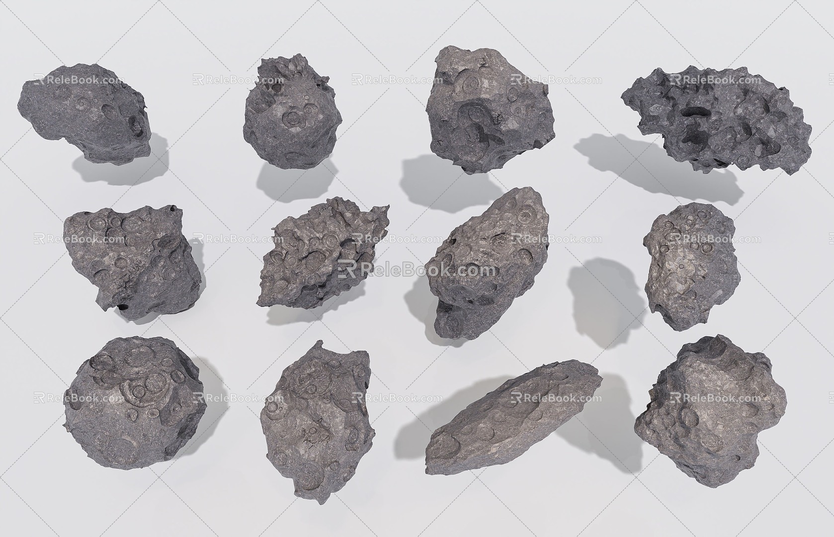 Space Asteroid Meteorite Rock Space Meteorite Rock Asteroid Rock Landscape Stone Space Stone 3d model