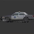 Ford Crown Victoria Police Car Functional Vehicle With Snow Covered Body Police Lights And Badge