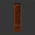 Classic Mahogany Wardrobe With Oval Mirror Drawer And Cabinet Doors