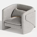 Modern Single Sofa Single Chair Leisure Chair 3d model
