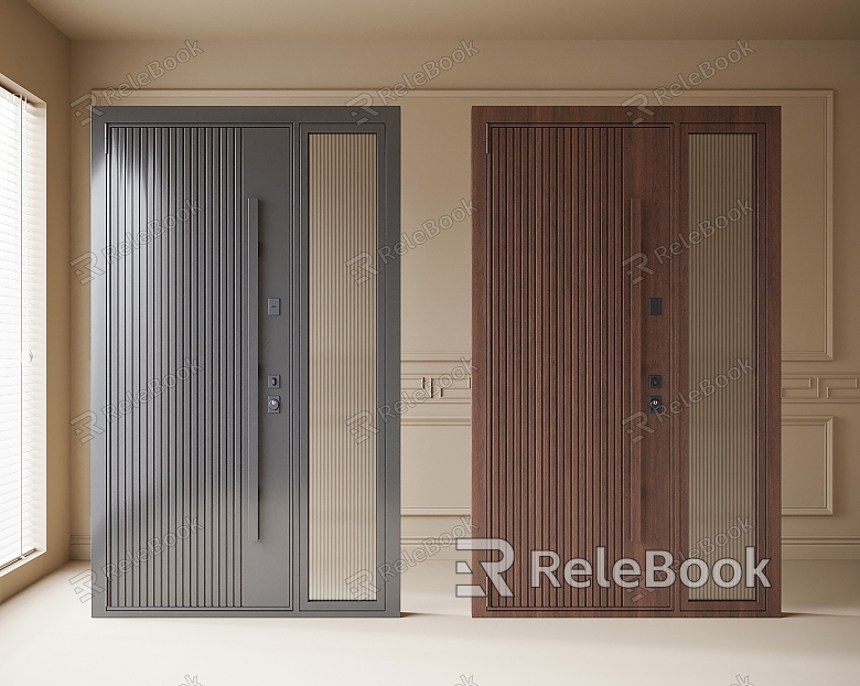 Modern villa entrance door security door model