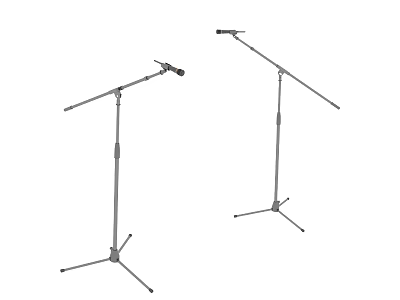 Adjustable Arm Microphone Tripod Stands With Stable Base For Studio Use 3d model